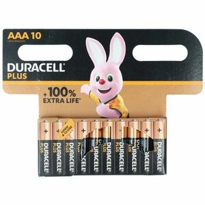 Duracell AAA (mikro) 1.5V 10db/csomag Extra Life hagyományos elem alkáli kép
