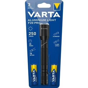 Varta LED alumínium zseblámpa 250lm 164mm 2x AA elemmel 2db/csomag kép