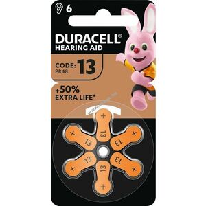 Duracell hallókészülék elem 13 1.4V Easy Tab 6db/csomag Zinc Air kép
