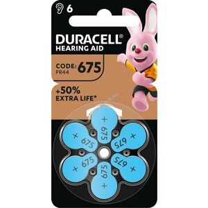 Duracell 675 hallókészülék elem 1.4V Easy Tab 6db/csomag Zinc Air kép