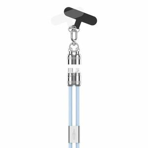 Ansmann Lanyard USB-C Lightning töltőkábel 1, 2m 27W kék tablet iPhone kép