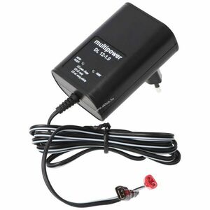 Multipower DL12-1 dugós töltő 13, 8V 1A Faston 6, 3mm akku 1Ah-24Ah ólom kép