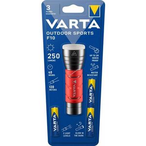 Varta F10 LED kültéri zseblámpa 250lm 3db AAA elem csomag kép