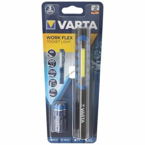 Varta Work Flex Pocket Light zseblámpa 3x AAA elemekkel együtt IPX4 mágneses csipesz kép