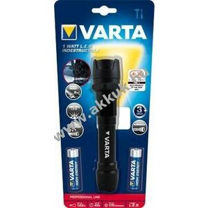 Varta Indestructible LED zseblámpa 1W IPX4 2xAA elemekkel kép