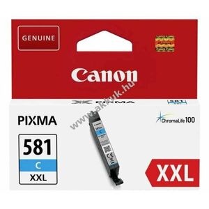 Eredeti Canon tintapatron CLI-581C XXL 11, 7ml cián nyomtatóhoz kép