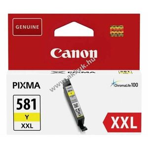 Eredeti Canon tintapatron CLI-581Y XXL 11, 7ml sárga nyomtató kép