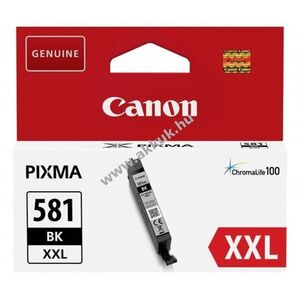 Eredeti Canon nyomtató tintapatron CLI-581BK XXL 11, 7ml fekete kép