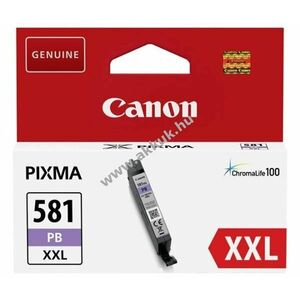 Eredeti Canon tintapatron CLI-581PB XXL 11, 7ml photo kék nyomtató kép