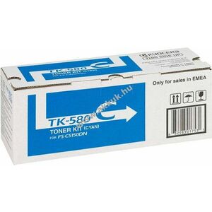 Eredeti Kyocera lézertoner TK-580C cyan 2800 oldal nyomtató kép