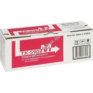 Eredeti Kyocera TK-590M magenta lézertoner 6000 oldal nyomtató kép