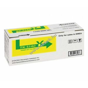Eredeti Kyocera lézertoner TK-5140Y sárga 5000 oldal nyomtató kép