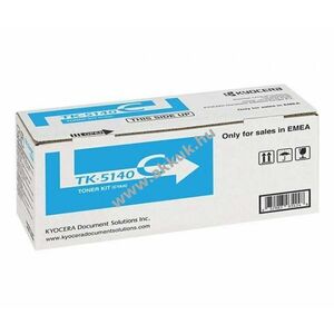 Eredeti Kyocera TK-5140C lézertoner cián 5000 oldal nyomtató kép