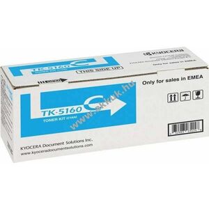 Eredeti Kyocera lézertoner TK-5160C cyan 12000 oldal nyomtató kép