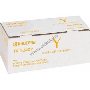 Eredeti Kyocera TK-5240Y lézertoner sárga 3000 oldal nyomtatóhoz kép