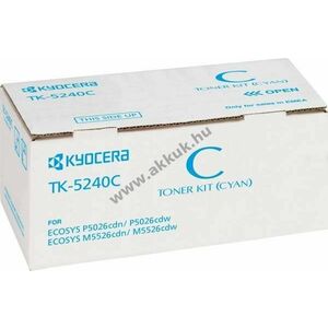 Eredeti Kyocera lézertoner TK-5240C cyan 3000 oldal nyomtató kép