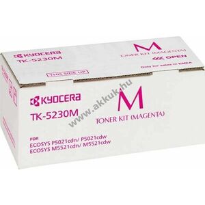 Eredeti Kyocera TK-5230M lézertoner magenta 2200 oldal nyomtató kép