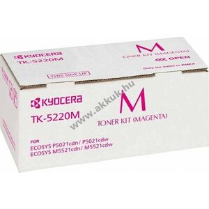 Eredeti Kyocera lézertoner TK-5220M magenta 1200 oldal nyomtató kép