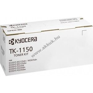 Eredeti Kyocera lézertoner TK-1150 fekete 3000 oldal nyomtató kép