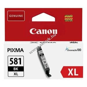 Eredeti Canon CLI-581BK XL 8, 3ml fekete tintapatron nyomtató kép