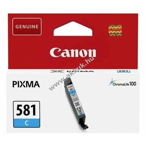 Eredeti Canon tintapatron CLI-581C 5, 6ml cián nyomtató kép