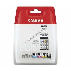 Eredeti Canon nyomtató tintapatron multipack CLI-581BK/581C/581M/581Y kép