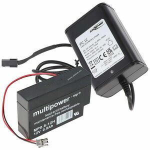Helyettesítő akku Multipower MP0.8-12H Heim und Haus 12V 800mAh töltővel ólom akku kép