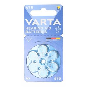 Varta 675 elem 1.4V 6db/csomag hallókészülék Zinc Air kép