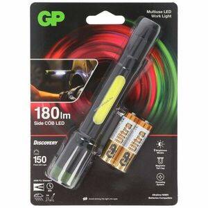 GP C33 zseblámpa 150lm 2x AA Mignon ceruza 1, 5V elemmel IPX4 COB zoom fókusz kép