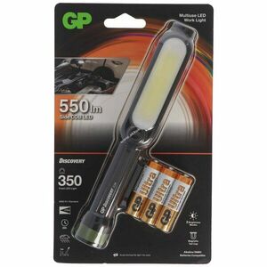 GP C34 zseblámpa 350lm elülső 550lm oldal 3x AA Mignon ceruza 1, 5V elemmel IPX4 kép