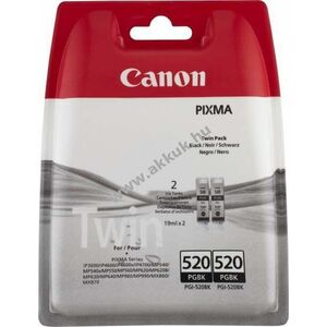 Eredeti Canon tintapatron PGI-520BK 19ml fekete 2db/csomag nyomtató kép