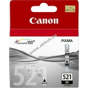 Eredeti Canon tintapatron CLI-521BK 9ml fekete nyomtató kép