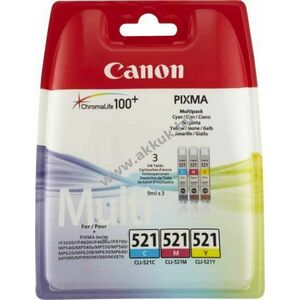 Eredeti Canon nyomtató tinta multipack CLI-521C/521M/521Y kép