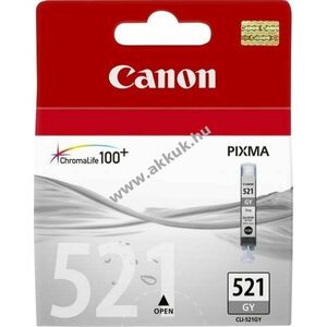 Eredeti Canon nyomtató tintapatron CLI-521GY 9ml szürke kép