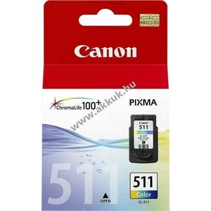 Eredeti Canon CL-511 tintapatron 9ml színes nyomtató kép