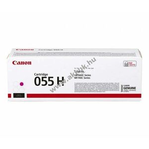 Eredeti Canon lézertoner 055H magenta 5900 oldal nyomtató kép