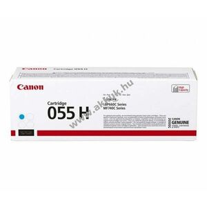 Eredeti Canon lézertoner 055H cyan 5900 oldal nyomtató kép