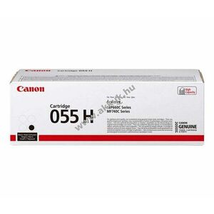 Eredeti Canon lézertoner 055H fekete 7600 oldal nyomtató kép