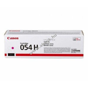 Eredeti Canon lézertoner 054H magenta 2300 oldal nyomtató kép