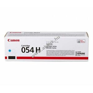 Eredeti Canon 054H cyan lézertoner 2300 oldal nyomtató kép