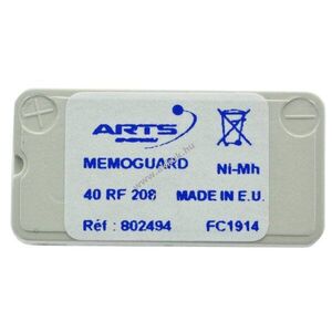 Saft Memoguard 40RF208/40RF204/40RF207 ipari akku 2, 4V 80mAh NiMH kép