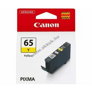 Eredeti Canon CLI-65Y tintapatron 12, 6ml sárga nyomtató kép