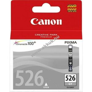 Eredeti Canon tintapatron CLI-526GY 9ml szürke nyomtató kép
