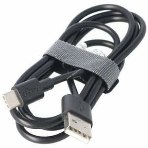 USB-C töltő- és szinkronizáló kábel 1m fekete USB 2.0 3A 0, 48Gbit/s kép