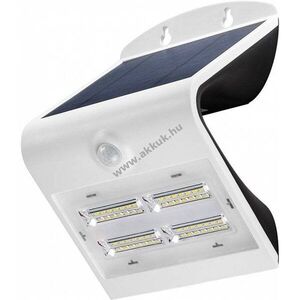 LED napelemes fali lámpa mozgásérzékelővel 3, 2W Li-Ion 18650 3, 7V 2000mAh IP65 fehér kép