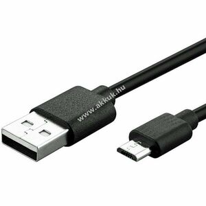 Micro-USB gyorstöltő és szinkron adatkábel 1m fekete kép