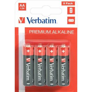 Verbatim Prémium AA Mignon ceruza LR06 1.5V 8db/csomag hagyományos elem alkáli kép