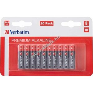 Verbatim AAA LR03 1.5V 20db/csomag hagyományos elem alkáli kép