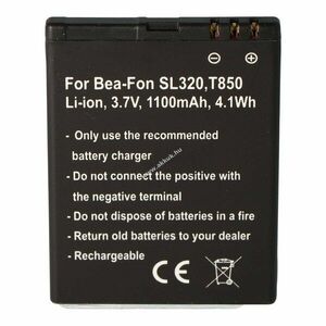 Helyettesítő akku Bea-Fon SL320 T850 DRTEL-4D-01 Olympia Brio mobiltelefon kép