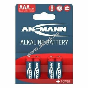 Ansmann AAA (mikro) hagyományos elem 1, 5V 4db/csomag papírcsomag alkáli kép